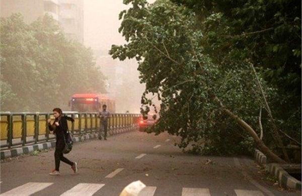 هشدار برای تهرانی ها ، احتمال خیزش گرد و خاک در تهران ، از بنرها و تابلوهای تبلیغاتی فاصله بگیرید